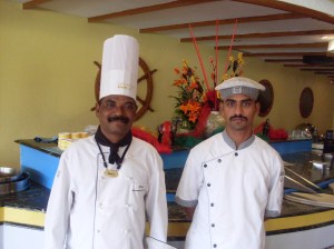 (L-R) Sue Chef Mr. Kumar and Chef Mr. Senthil